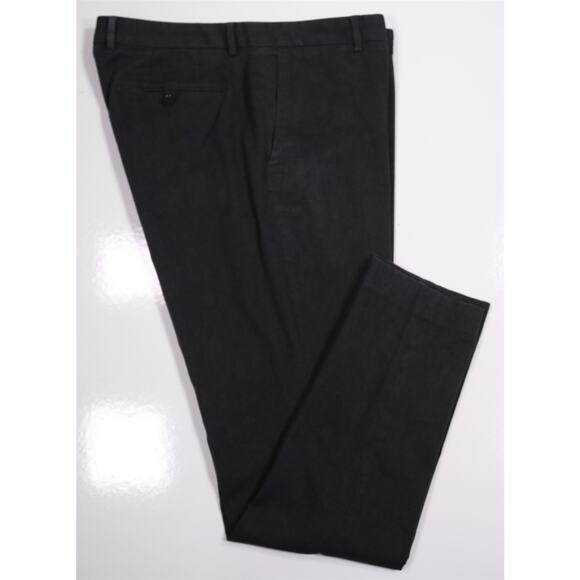 Bonobos Slim Taper Gray Flat Front Cotton Chino Pants 34x32 - Picture 1 of 6